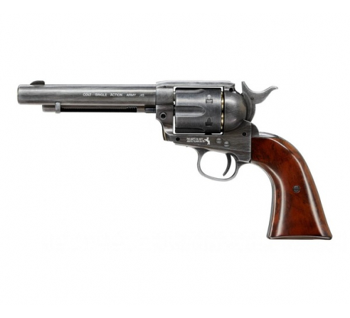 Пневматический револьвер Umarex Colt SAA 45 Pellet Antique (пулевой)