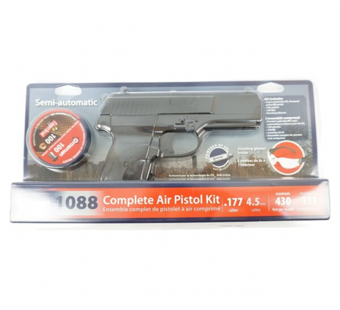 Пневматический пистолет Crosman 1088 BG Kit (пули+очки)