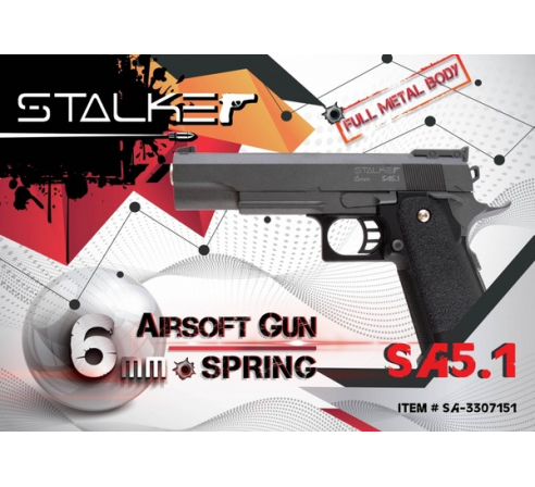 Пневматический пистолет спринговый Stalker SA5.1 (аналог Hi-Capa 5.1)