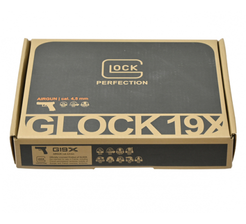 Пневматический пистолет Umarex Glock-19X  (метал,ВВ, Coyote-песок) 4,5 мм