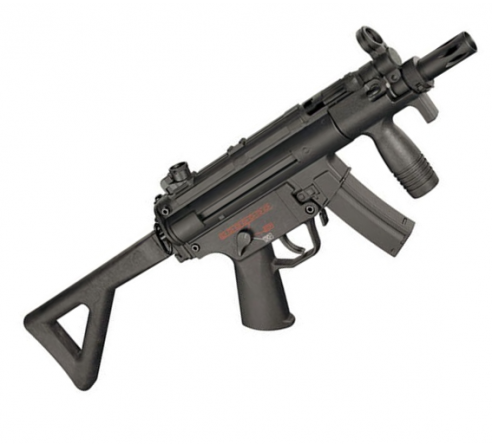 Страйкбольный автомат  CYMA MP-5K, AEG, металл, пластик, складной приклад, ЗУ, АКБ - CM041PDW