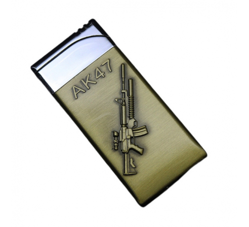Зажигалка АК-47 RealArm золотая