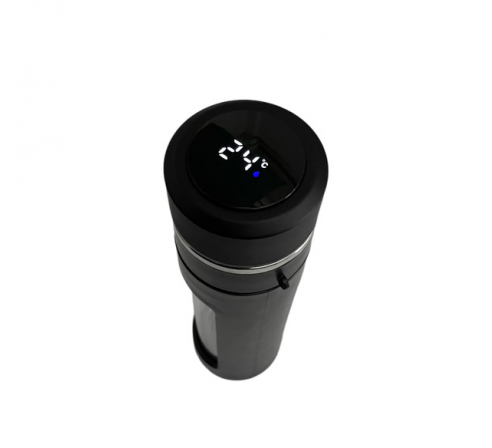Термос RealArm 316 стеклянная колба 520мл, c индикацией тепла, чёрн.