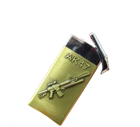 Зажигалка АК-47 RealArm золотая