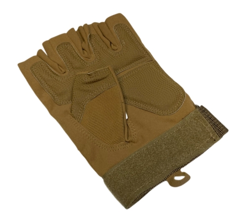 Перчатки тактические RealArm Z903 без пальцев песочного цвета M