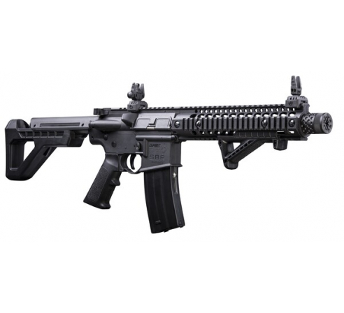 Пневматическая винтовка Crosman DPMS SBR Full Auto (M16, 3 Дж, коллиматор)