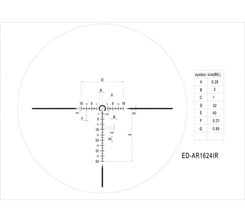 Оптический прицел DISCOVERY ED-AR 1-6X24IR FFP FW30