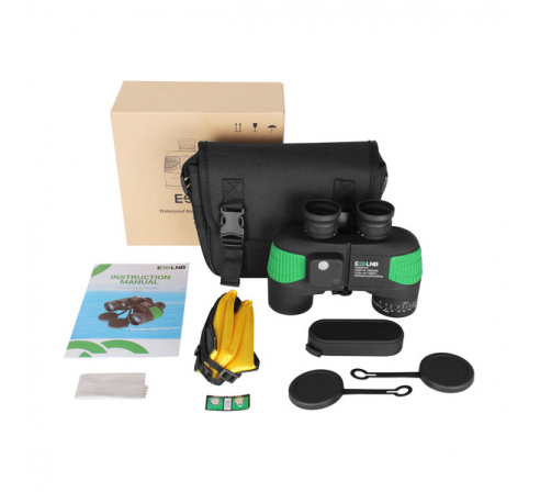 Бинокль RealArm армейский в чехле 7X50 HD W18 водонепроницаемый, с компасом