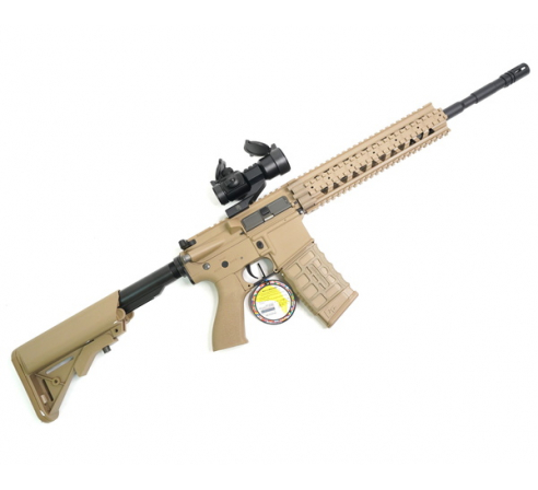 Страйкбольный автомат G&G CM16 R8-L, body - plastic (130-140 m/s) EGC-16P-R8L-BNB-NCM