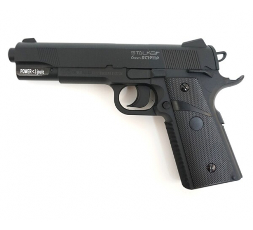 Пневматический пистолет спринговый Stalker SA1911 Spring 6мм