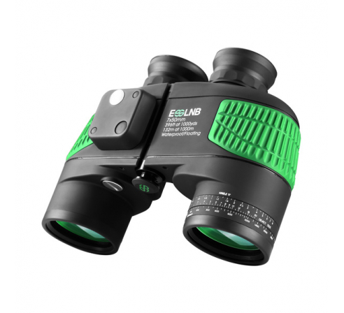 Бинокль RealArm армейский в чехле 7X50 HD W18 водонепроницаемый, с компасом