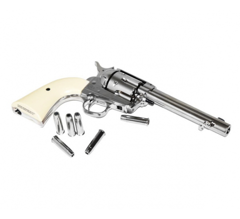 Пневматический револьвер Umarex Colt Single Action Army (SAA) .45 BB Nickel