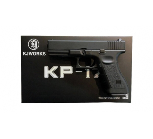 Пистолет страйкбольный KJW GLOCK G17 GBB GAS, мет. слайд (KP-17.GAS TAN)