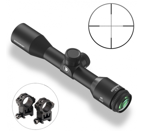 Оптический прицел DISCOVERY MS 4X32AC FW25  (кольца weaver 22мм в комплекте)