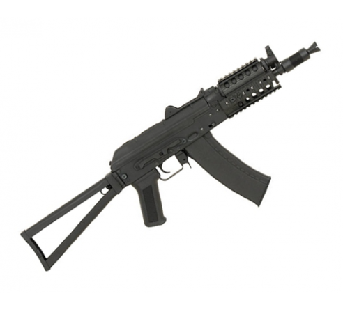 Страйкбольный автомат CYMA RKC-74У AEG,мет.,черный пластик,RIS, склад. рам. прикл., ЗУ, АКБ - CM045C