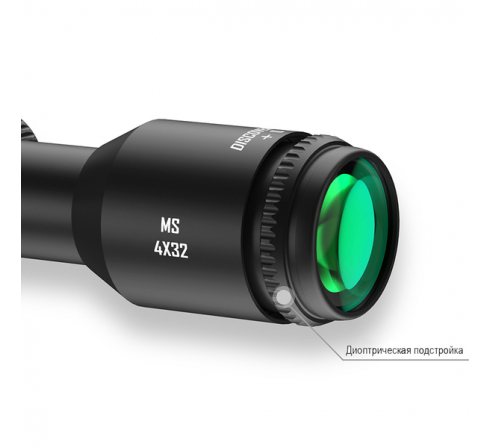 Оптический прицел DISCOVERY MS 4X32AC FW25  (кольца weaver 22мм в комплекте)