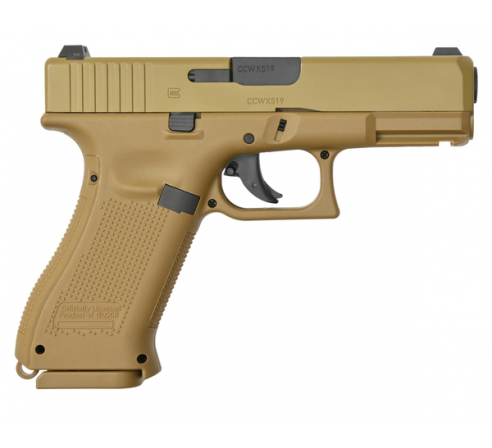 Пневматический пистолет Umarex Glock-19X  (метал,ВВ, Coyote-песок) 4,5 мм