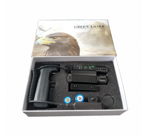 Лазерный целеуказаель (ЛЦУ) + подствольный фонарь RealArm BST-7 зел.