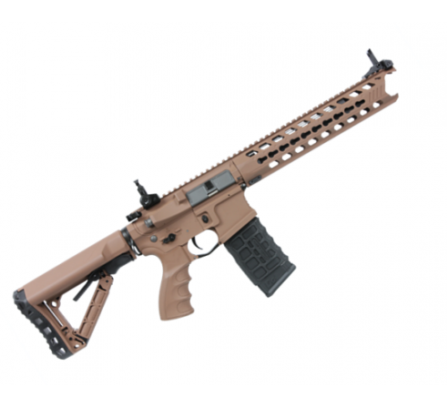 Страйкбольный автомат G&G GC16 Predator Coyote Brown, body - metal (130-140 m/s) EGC-PTR-CYB-CNB-NCM