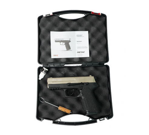 Пистолет охолощенный СХП RETAY S2022, (Sig Sauer), кал. 9mm. P.A.K, сатин