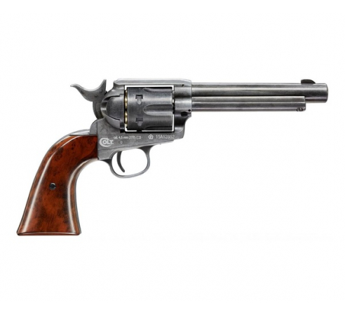 Пневматический револьвер Umarex Colt SAA 45 Pellet Antique (пулевой)
