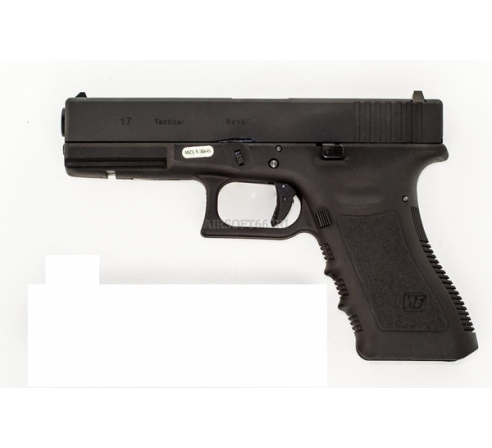 Страйкбольный пистолет WE GLOCK-17 gen3, металл слайд, WE-G001A-BK