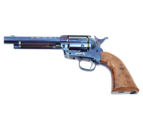 Пневматический револьвер Colt SAA 45 BB blued, кал. 4,5мм 