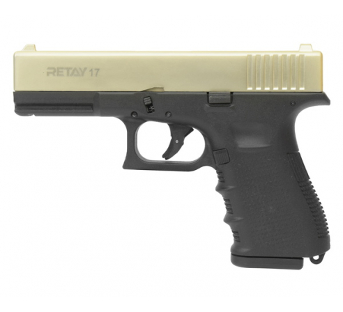 Пистолет охолощенный СХП  RETAY 17 (Glock) 9mm P.A.K, сатин