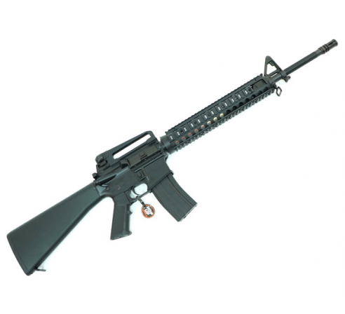 Страйкбольный автомат CYMA M16A4, металл, RIS, черн.пластик, ЗУ, АКБ - CM009A4