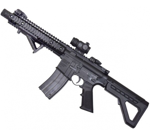 Пневматическая винтовка Crosman DPMS SBR Full Auto (M16, 3 Дж, коллиматор)