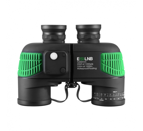 Бинокль RealArm армейский в чехле 7X50 HD W18 водонепроницаемый, с компасом