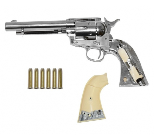 Пневматический револьвер Umarex Colt Single Action Army (SAA) .45 BB Nickel