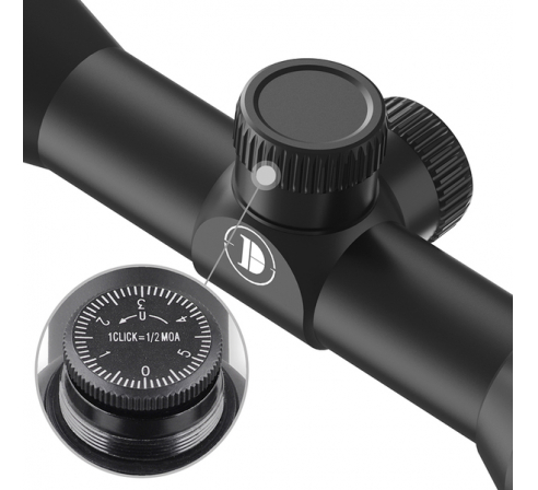 Оптический прицел DISCOVERY MS 4X32AC FW25  (кольца weaver 22мм в комплекте)