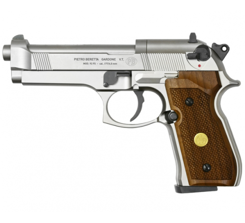 Пневматический пистолет Umarex Beretta 92 FS с деревянными рукоятками (аналог беретты 92)