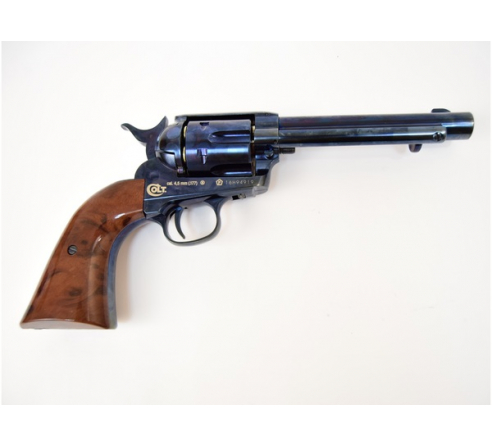 Пневматический револьвер Colt SAA 45 BB blued, кал. 4,5мм 