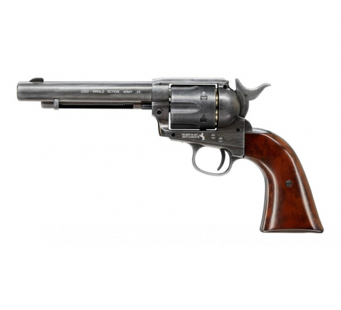 Пневматический револьвер Umarex Colt SAA 45 Pellet Antique (пулевой)