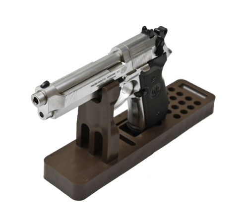 Пневматический пистолет Umarex Beretta 92 FS Никель с чёрн. накладками (аналог беретты 92)