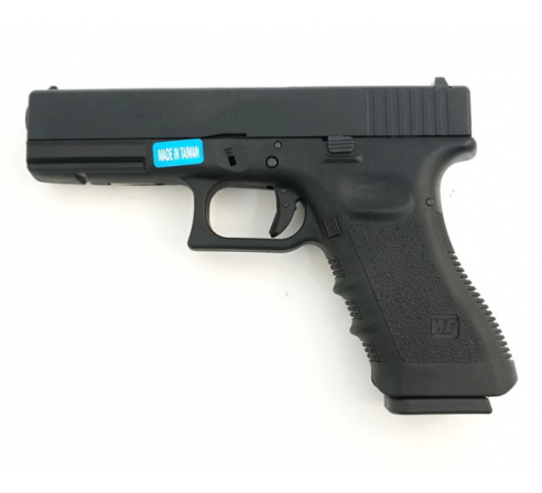Страйкбольный пистолет WE GLOCK-17 gen3, металл слайд, WE-G001A-BK