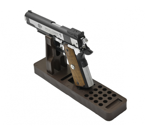 Пневматический пистолет Umarex Colt Special Combat никель с пласт. накладками под дерево 4,5 мм