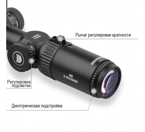 Оптический прицел DISCOVERY MS 3-12X42AOAC FD25